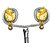 S L Gold 1 Gram Micro Plated Tulips Design Earring E26