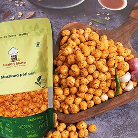 Healthy Master Roasted  Peri-Peri Makhana (Fox Nuts) 120 GM