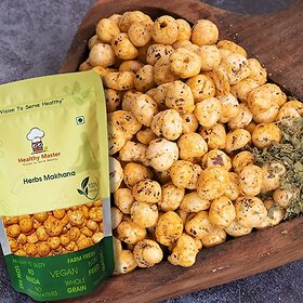 Healthy Master Roasted Cheese Herbs Makhana (Fox Nuts) 120 GM