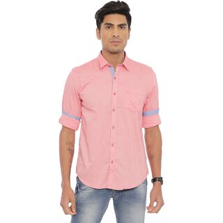                       Ariser Men Solid Casual Pink Shirt                                              