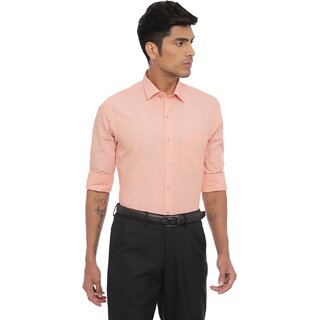                       Ariser Men Solid Formal Orange Shirt ()                                              