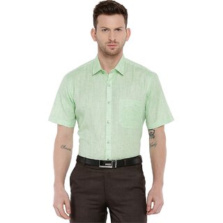                       Ariser Men Solid Formal Green Shirt                                              