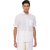 Uathayam White Gold Cotton Half Sleeve White Shirt For Men
