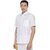 Uathayam Liberty Cotton Half Sleeve White Shirt For Men