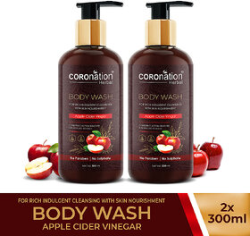 COROnation Herbal Apple Cider Vinegar Body Wash - 300 ml X 2 ( Pack of 2 )