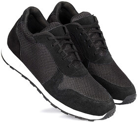 Shoeson Mens Black Sport Shoes