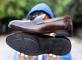 Shoeson Mens Brown Formal Loafer