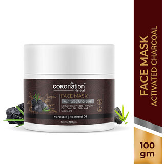                       COROnation Herbal Activated Charcoal Face Mask - 100 gm                                              
