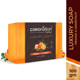 COROnation Herbal Orange & Grapefruit Luxury Soap - 100 gm
