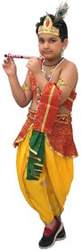 Kaku Fancy Dresses Krishna Costume for Boy/Janmashtami/Kanha Costume/Bal Krishna/Mythological Costume for Boy