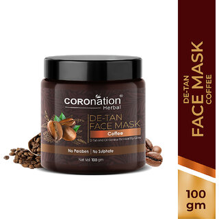                       COROnation Herbal Coffee De-Tan Face Mask - 100 gm                                              
