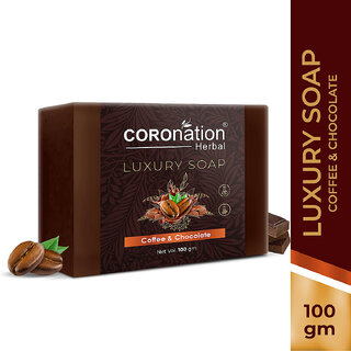                       COROnation Herbal Coffee & Chocolate Luxury Soap - 100 gm                                              