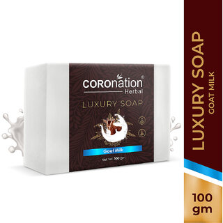                       COROnation Herbal Goat Milk  Luxury Soap - 100 gm                                              