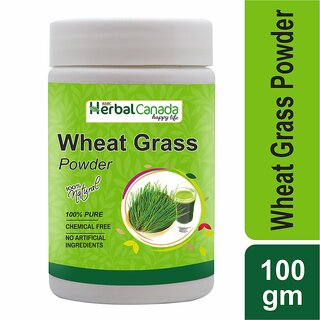                       Herbal Canada Wheat Grass Powder  100 Natural  100Gm - Pack of 1                                              