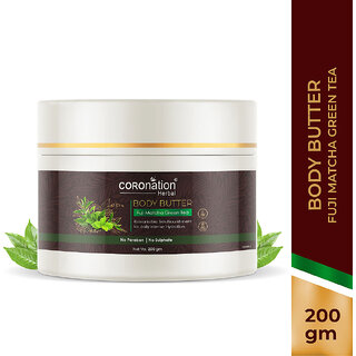                       COROnation Herbal Fuji Matcha Green Tea Body Butter - 200 ml                                              