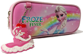 kidos froze fever school pouch colour  pink size  20 inch  8