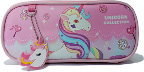 kidos unicorn collection school pouch size 20 inch 8 colour pink