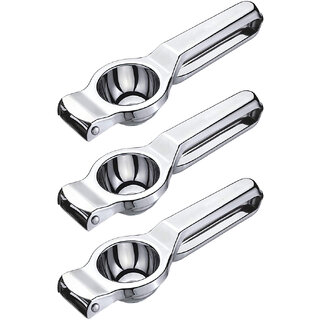                       Oc9 Stainless Steel Lemon Squeezer Hand Juicer for Kitchen (Pack of 3)                                              