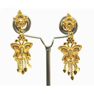 S L Gold 1 Gram Micro Plated Butterfly Design Earring S L Gold 1 Gram Micro Plated Butterfly Design Earring