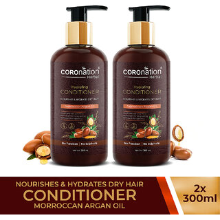                       COROnation Herbal Moroccan Argan Oil Hair Conditioner - 300 ml X 2 ( Pack of 2 )                                              