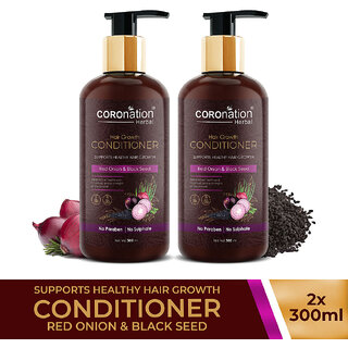                       COROnation Herbal Red Onion and Black Seed Hair Conditioner - 300 ml X 2 ( Pack of 2 )                                              