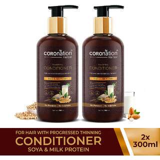                       COROnation Herbal Soya and Milk Protein Hair Conditioner - 300 ml X 2 ( Pack of 2 )                                              