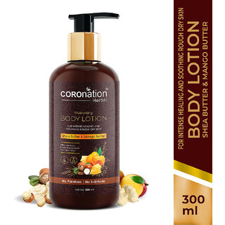                       COROnation Herbal Shea Butter and Mango Butter Body Lotion - 300 ml                                              