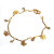 S L GOLD 1 Gram Micro Plated Butterfly Whitestone Design Bracelet D13
