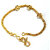 S L GOLD 1 Gram Micro Plated Flower Design Bracelet D12