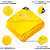 TRUPACK 20x15ft Virgin HDPE Tarpaulin-170 GSM, Heavy Duty, Multi Purpose Tarpaulin Tent (Yellow)