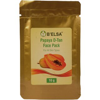                       B'ELSA HERBAL Papaya D-Tan Face Pack 10gm                                              