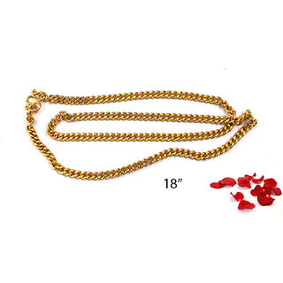                       S L Gold 1 Gram Micro Plated Chain C8 18 Design                                              
