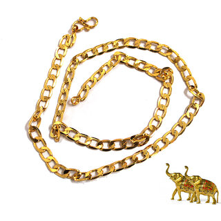                       S L GOLD 1 Gram Micro Plated Sachin Chain 24 C5 Design                                              