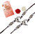 LUCKY JEWELLERY Designer Combo German Silver Quirky Dolphin Shape (Pack of 2) Rakshabandan Rakhee