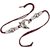 LUCKY JEWELLERY Designer Combo German Silver Quirky Dolphin Shape (Pack of 2) Rakshabandan Rakhee