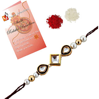 LUCKY JEWELLERY Designer Maroon Color Square Shape (Pack of 1) Rakshabandan Rakhee LUCKY JEWELLERY Designer Maroon Color Square Shape (Pack of 1) Rakshabandan Rakhee