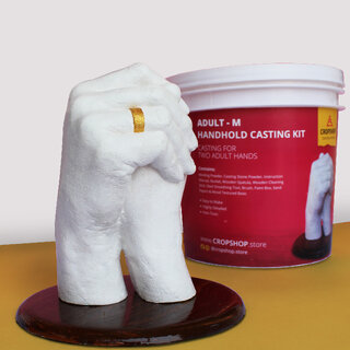                       CropShop Casting Studio - Handhold Casting Kit for Couple - Bronze Color                                              