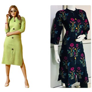                       Grab These Combo Of 2 Beautiful Rayon Kurtis ( Combo Of 2 )                                              