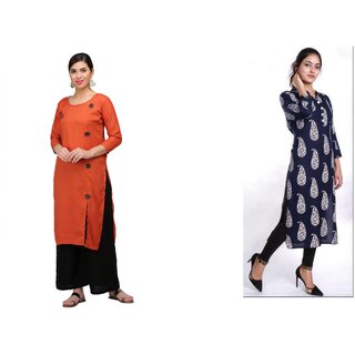 Grab These Combo Of 2 Beautiful Rayon Kurtis ( Combo Of 2 ) Grab These Combo Of 2 Beautiful Rayon Kurtis ( Combo Of 2 )