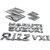 CAR Emblem Monogram/logo/Badge/Decals/3D/sticker Maruti Suzuki Ritz VXI ABS Plastic Colour (Silver,Chorme) Pack of 5