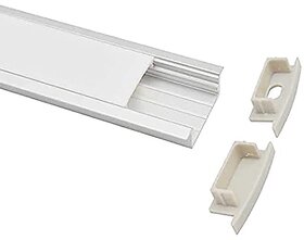 25MM 1 Meter Long Conceal Profile Without LED Strip Light Straight Linear LD (Pack of 5)