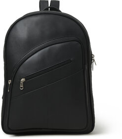 MATRICE laptop backpack bag with Black faux vegan leather(NE-S-0803-Black)