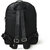 MATRICE laptop backpack bag with Black faux vegan leather(NE-S-0803-Black)