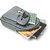 MATRICE laptop backpack bag with Grey faux vegan leather(NE-S-0803-Grey)
