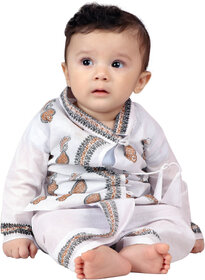Kid Kupboard Regular Kids Baby Krishna Dress Dhoti and Kurta Set  Full-Sleeves  Pure Cotton  Multicolor  Pack of 1