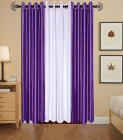 Styletex Polyester Window Curtain Multicolor  Pack of 3 Pcs