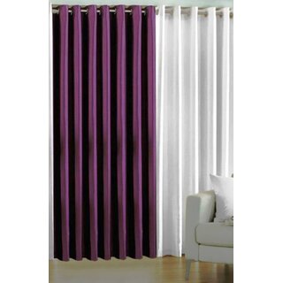                       Styletex Polyester Long Door Curtain Multicolor Pack of 2 Pcs                                              