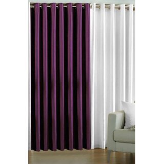                      Styletex Polyester Window Curtain Multicolor Pack of 2 Pcs                                              