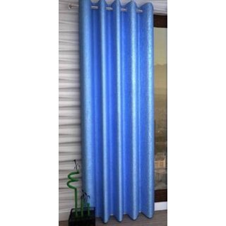                       Styletex Polyester Door Curtain Blue (Single Piece)  Pack of 1                                              