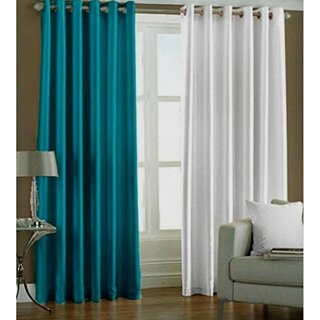                       Styletex Polyester Window Curtain Multicolor Pack of 2 Pcs                                              